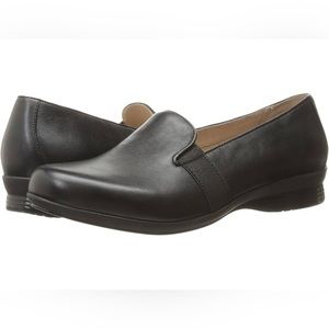 Dansko Addy Black Leather Loafers 38